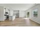 Bright eat-in kitchen featuring a sliding door to outdoor space at 591 White Birch Ln, Angier, NC 27501