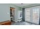 Bright dining space with doors to outdoor patio and access to other rooms at 6089 Joe Trail Ct, Mebane, NC 27302