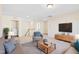 Upstairs living room with soft carpet, neutral walls, and comfortable furnishings at 65 Hickory Run Ln, Franklinton, NC 27525