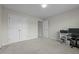 The carpeted bedroom has a closet and would make a nice home office at 653 Huntingdon St, Elon, NC 27244