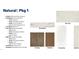 Interior finish package showcasing natural wood cabinets, light countertops and backsplash, and wood flooring at 7553 Percussion Dr, Apex, NC 27539