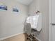 Efficient office space featuring a modern desk with storage and a comfortable rolling chair at 805 N Elizabeth St St, Durham, NC 27701