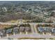 Aerial view of a neighborhood with a mix of homes surrounded by lush woodlands at 8304 Rosiere Dr, Cary, NC 27518