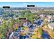 Aerial view showcasing proximity to Trader Joe's (1.8 miles) and Wegmans at 833 Providence Glen Dr, Chapel Hill, NC 27514