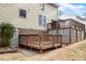 Multi-level wooden deck extends from home, providing multiple outdoor spaces at 1021 Whetstone Ct, Raleigh, NC 27615
