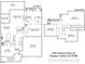 Detailed floor plan showcasing the layout of the first and second floors, including room dimensions at 1024 Jensen Grove Ct, Fuquay Varina, NC 27526