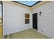 This back deck has a modern gray facade at 109 Faucette Ave, Burlington, NC 27215