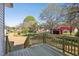 Backyard view from the back deck at 109 Faucette Ave, Burlington, NC 27215
