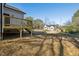 A spacious backyard featuring a deck at 109 Faucette Ave, Burlington, NC 27215