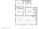 First floor floor plan highlighting bedrooms, bathrooms, and living spaces at 109 Faucette Ave, Burlington, NC 27215