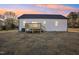 Home's backyard with deck features a blank canvas for outdoor living and enjoyment at 111 Faucette Ave, Burlington, NC 27215