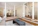 Spacious living room connects to dining and entry with hardwood floors and bright ambiance at 116 Galway Dr, Chapel Hill, NC 27517