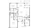 Detailed floor plan showcasing the layout and dimensions of the home, including bedrooms, kitchen, and living areas at 1214 Gaston Manor Dr, Durham, NC 27703