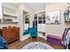 Spacious walk-in closet with ample shelving, mirror, chair, and decorative rug at 1214 Gaston Manor Dr, Durham, NC 27703