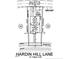 Plot map showcases lot dimensions and placement within the community, including easements and alley access at 1244 Hardin Hill Ln, Knightdale, NC 27545