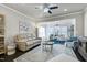 Comfortable living room featuring neutral tones, recessed lighting and lots of natural light at 1407 Palmer Hill Dr, Durham, NC 27703