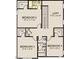 Detailed second-floor plan featuring a loft, and multiple bedrooms each with a walk-in closet at 1511 Malcus Ct # 64, Fuquay Varina, NC 27526