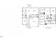 Detailed floor plan showcasing layout with kitchen, bedrooms, living spaces, and garage at 153 Klamath Dr, Garner, NC 27529
