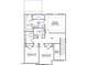 Layout of the second floor, showcasing bedrooms, loft, and bathrooms, including dimensions at 243 Meadowbark Bnd # 28, Garner, NC 27529