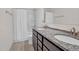 Bathroom with double granite vanity and a shower/tub combo at 2741 Rains Dr, Haw River, NC 27258