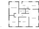 Simplified floor plan illustrating the layout of a home's primary rooms and layout at 317 Gary St, Raleigh, NC 27606