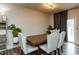 Bright dining room with modern furnishings and natural light at 372 White Oak Ridge Dr, Garner, NC 27529