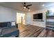 Comfortable living room with wood floors and a relaxed, welcoming ambiance at 372 White Oak Ridge Dr, Garner, NC 27529