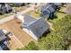 Aerial view of a home's backyard, with manicured lawn at 96 Foxtail Ct, Clayton, NC 27520