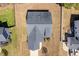 Aerial view of a home with a well-maintained lawn at 96 Foxtail Ct, Clayton, NC 27520