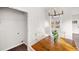 Cozy dining area with wooden table, modern light fixture, and open layout at 1012 W Webb Ave, Burlington, NC 27217