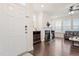 Inviting foyer flowing into a bright living space with a fireplace and hardwood floors at 1029 Benay Rd, Morrisville, NC 27560