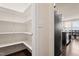 Spacious walk-in pantry with plenty of shelving for organized storage at 1029 Benay Rd, Morrisville, NC 27560