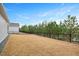 Large backyard with a fence and room for recreational activities at 1206 Linkwood Way, Fuquay Varina, NC 27526