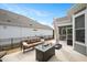 Backyard patio with comfortable seating and fire pit, perfect for outdoor entertaining at 1206 Linkwood Way, Fuquay Varina, NC 27526