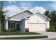 Charming single-Gathering home featuring a two-car garage, craftsman-style details, and a well-maintained lawn at 127 N Keatts Winner Ct, Wilson's Mills, NC 27520