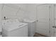 Laundry room with white washer and dryer and wire shelving at 127 N Keatts Winner Ct, Wilson's Mills, NC 27520