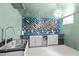 Finished basement bar area with modern wine storage and LED lighting accents at 1603 N Alston Ave, Durham, NC 27701
