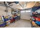 Garage with open door and storage shelves at 1603 N Alston Ave, Durham, NC 27701