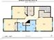 Detailed second-floor floor plan showcasing bedrooms, bathrooms, and laundry areas with precise dimensions at 200 Mariah Towns Way, Garner, NC 27529