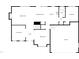 Layout of first floor, showing the living room, dining room, kitchen, and garage at 2012 Castana Ct, Willow Springs, NC 27592