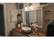 Bathroom featuring a stylish vanity with vessel sink and elegant decor, creating a serene space at 225 Sebastian Way, Rocky Mount, NC 27804
