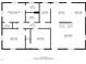 Detailed floor plan showcasing the layout, room dimensions, and flow of the property at 3005 Lewy Ln, Rocky Mount, NC 27801