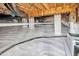 Clean, encapsulated crawlspace with modern insulation at 308 Burnt Pine Ct, Apex, NC 27502