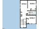 Second floor floorplan featuring a retreat, two bedrooms, and a bathroom layout at 50 Rainfall Dr, Pittsboro, NC 27312