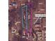 An aerial view shows property lines near the Haw River at 603 W Main St, Haw River, NC 27258
