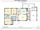 Detailed floor plan of the main level of the home with dimensions of each room at 605 Canterbury Rd, Sanford, NC 27330