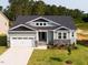 Charming one-story home featuring a two-car garage, stone accents, and fresh landscaping at 63 Tee Time Ter, Benson, NC 27504