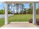 Spacious backyard with white fence at 8487 Old Us 421, Lillington, NC 27546