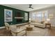 Bright living room with fireplace, hardwood floors, and neutral tones creating a cozy atmosphere at 934 Woodland Rd, Creedmoor, NC 27522