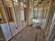 Bathroom framing with plumbing and electrical prepped for fixtures and custom design at 9600 Stallings Rd, Spring Hope, NC 27882